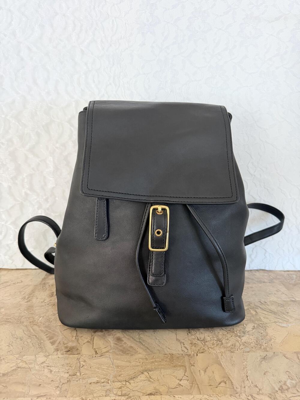 Vtg Coach Legacy black backpack Daypack 9827